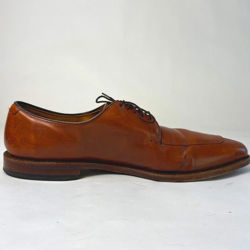 Allen Edmonds Delray Brown Leather‎ Split Toe Derby Dress Shoes Mens 13 B 1298